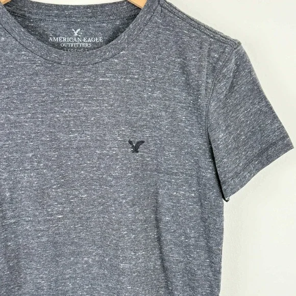 American Eagle Outfitters Legend T Mens XS Gray Heathered Crew Neck T-Shirt - Picture 2 of 4